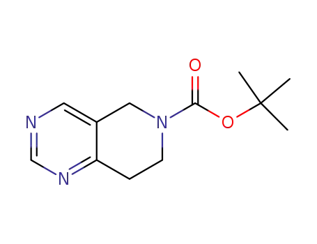 Molecular Structure of 192869-49-1 (tert-Butyl 7,8-dihydropyrido[4,3-d]pyrimidine-6(5H)-carboxylate)