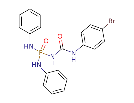 Molecular Structure of 16332-95-9 (1-[bis(phenylamino)phosphoryl]-3-(4-bromophenyl)urea)