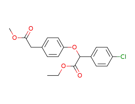 (4-Chloro-phenyl)-(4-methoxycarbonylmethyl-phenoxy)-acetic acid ethyl ester