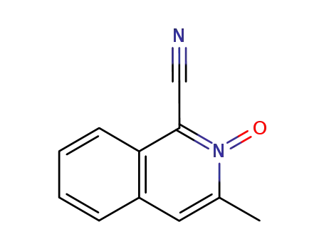 Molecular Structure of 16281-21-3 (1-cyano-3-methylisoquinoline 2-oxide)