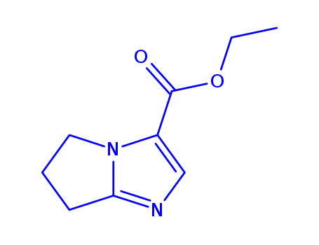 Molecular Structure of 163000-06-4 (6,7-dihydro-5H-Pyrrolo[1,2-a]iMidazole-3-carboxylic acid ethyl ester)