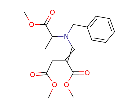Molecular Structure of 860426-55-7 ({[benzyl-(1-methoxycarbonyl-ethyl)-amino]-methylene}-succinic acid dimethyl ester)