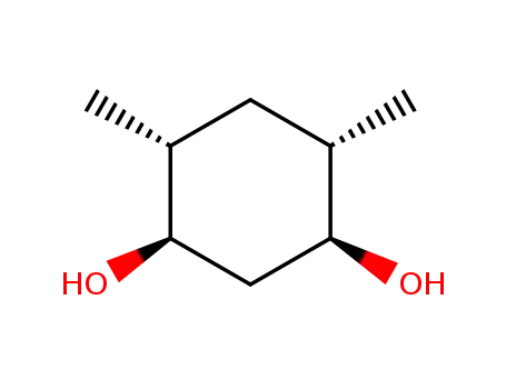 Molecular Structure of 16066-64-1 ((1R,3S,4S,6R)-4,6-Dimethyl-cyclohexane-1,3-diol)
