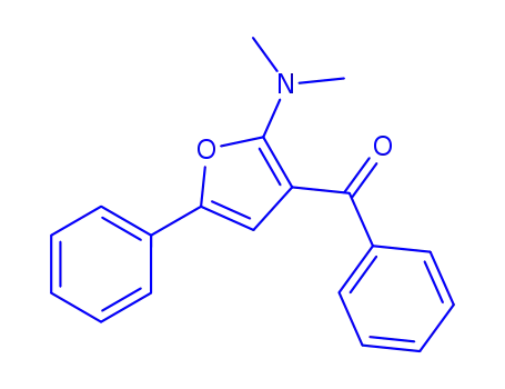 Molecular Structure of 187964-71-2 (Methanone,  [2-(dimethylamino)-5-phenyl-3-furanyl]phenyl-)