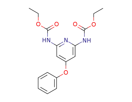 Molecular Structure of 18986-43-1 (diethyl (4-phenoxypyridine-2,6-diyl)biscarbamate)