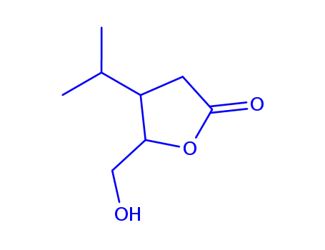 Molecular Structure of 189758-62-1 (D-threo-Pentonic acid, 2,3-dideoxy-3-(1-methylethyl)-, gamma-lactone (9CI))