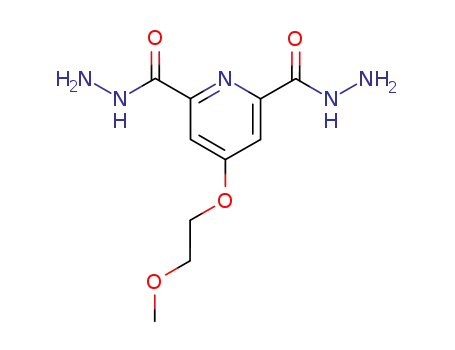 Molecular Structure of 18986-23-7 (4-(2-methoxyethoxy)pyridine-2,6-dicarbohydrazide)