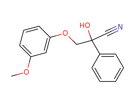 2-hydroxy-3-(3-methoxyphenoxy)-2-phenylpropanenitrile