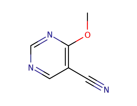 Molecular Structure of 16357-77-0 (5-Pyrimidinecarbonitrile, 4-methoxy- (8CI))