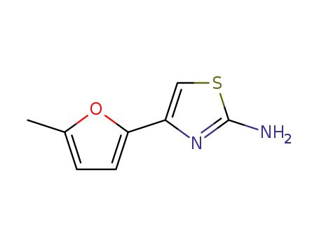 Molecular Structure of 1634-46-4 (4-(5-methyl-2-furyl)-1,3-thiazol-2-amine)
