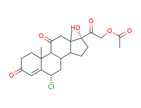 Pregn-4-ene-3,11,20-trione,6a-chloro-17,21-dihydroxy-,21-acetate (7CI,8CI) cas  16319-99-6
