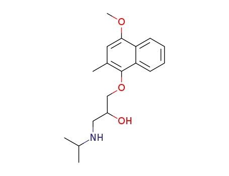 1-(イソプロピルアミノ)-3-[(4-メトキシ-2-メチル-1-ナフチル)オキシ]-2-プロパノール
