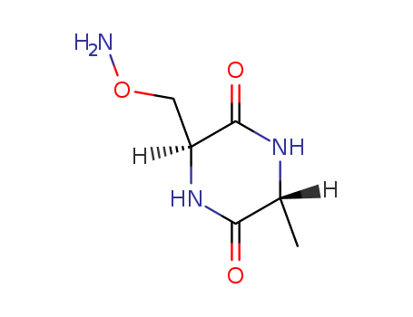 2,5-Piperazinedione,3-[(aminooxy)methyl]-6-methyl-, (3R-cis)- (9CI)