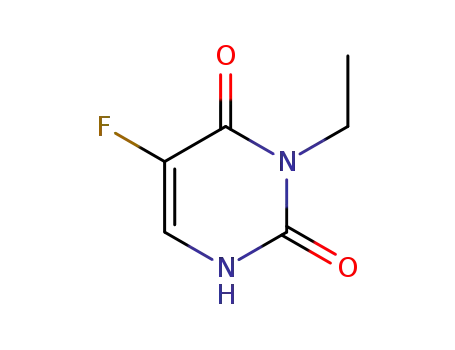 Molecular Structure of 192625-76-6 (2,4(1H,3H)-Pyrimidinedione,3-ethyl-5-fluoro-(9CI))