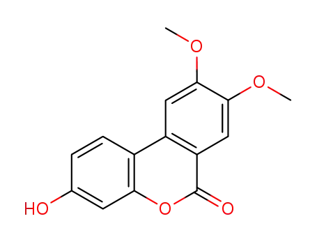 3-hydroxy-8,9-dimethoxy-6H-dibenzo-[b,d]pyran-6-one