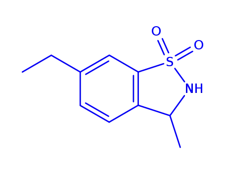 1,2-벤즈이소티아졸, 6-에틸-2,3-디하이드로-3-메틸-, 1,1-디옥사이드(9CI)