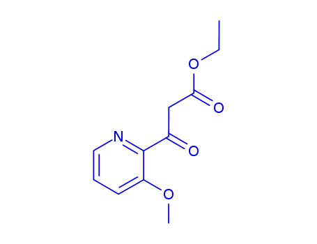 Molecular Structure of 164399-02-4 (3-METHOXY-BETA-OXO-2-PYRIDINEPROPANOIC ACID ETHYL ESTER)