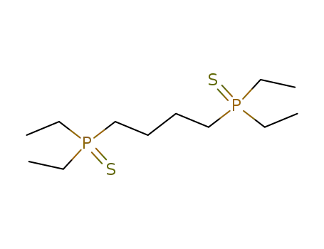 Molecular Structure of 1661-15-0 (butane-1,4-diylbis(diethylphosphane) disulfide)