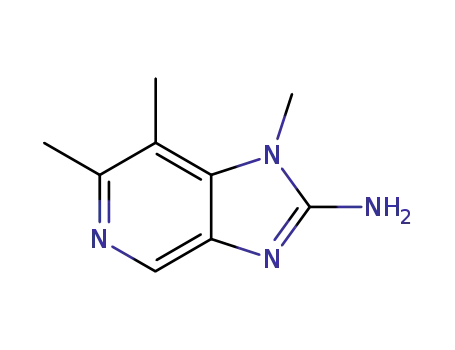 Molecular Structure of 193690-71-0 (2-AMINO-1,6,7-TRIMETHYLIMIDAZO(4,5-C)PYRIDINE)