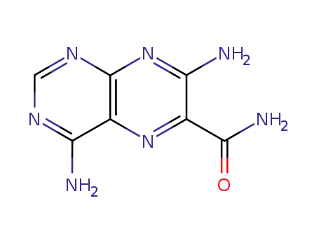 Molecular Structure of 1668-45-7 (4,7-diaminopteridine-6-carboxamide)