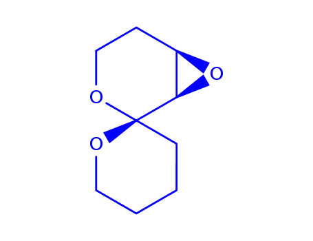 Molecular Structure of 191659-50-4 (Spiro3,7-dioxabicyclo4.1.0heptane-2,2-2Hpyran, tetrahydro-, (1.alpha.,2.alpha.,6.alpha.)-)