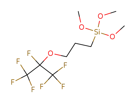 Molecular Structure of 19116-61-1 (3-(HEPTAFLUOROISOPROPOXY)PROPYLTRIMETHOXYSILANE)