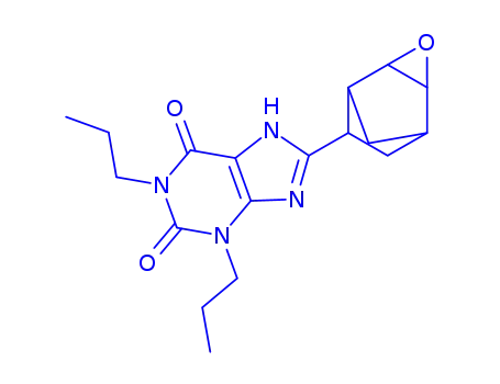 Molecular Structure of 166374-48-7 (8-[(1S,2R,4S,5S,6R)-3-oxatricyclo[3.2.1.0~2,4~]oct-6-yl]-1,3-dipropyl-3,7-dihydro-1H-purine-2,6-dione)