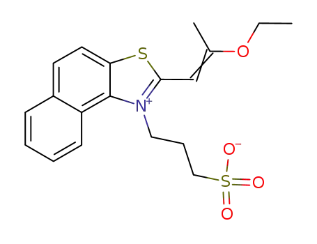 Molecular Structure of 16535-50-5 (3-[2-(2-ethoxy-1-propenyl)naphtho[1,2-d][1,3]thiazol-1-ium-1-yl]-1-propanesulfonate)