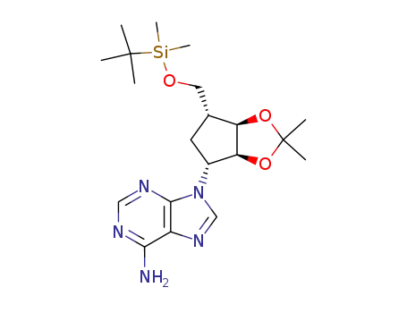 9-<(1R,2S,3R)-4-t-butyldimethylsiloxymethyl-2,3-isopropylidenedioxycyclopentan-1-yl>adenine