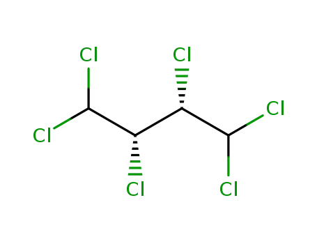 Molecular Structure of 25237-06-3 (1,1,2,3,4,4-Hexachlorobutane)