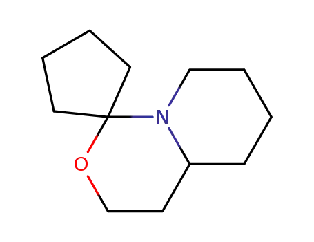 Molecular Structure of 19137-48-5 (Spiro[cyclopentane-1,1-[1H,3H]pyrido[1,2-c][1,3]oxazine], hexahydro- (8CI))