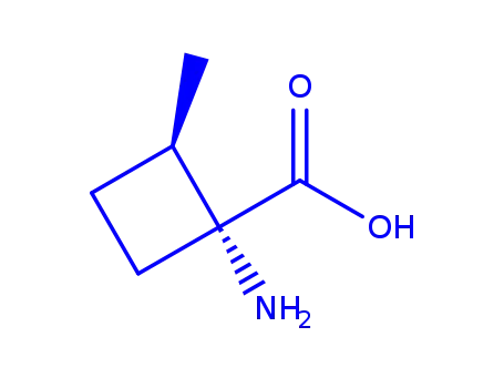 Molecular Structure of 166666-94-0 (Cyclobutanecarboxylic acid, 1-amino-2-methyl-, trans- (9CI))