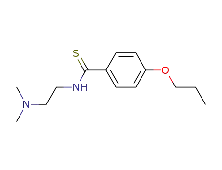 Molecular Structure of 16531-44-5 (N-[2-(Dimethylamino)ethyl]-p-propoxythiobenzamide)