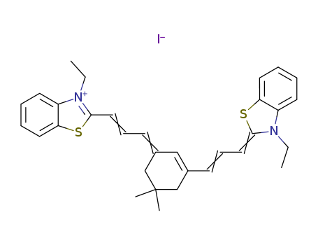 3-ETHYL-2-[(E)-3-(3-((E)-3-[3-ETHYL-1,3-BENZOTHIAZOL-2(3H)-YLIDENE]-1-PROPENYL)-5,5-DIMETHYL-2-CYCLOHEXEN-1-YLIDENE)-1-PROPENYL]-1,3-BENZOTHIAZOL-3-IUM IODIDE