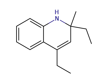 Molecular Structure of 19423-03-1 (2,4-diethyl-1,2-dihydro-2-methylquinoline)