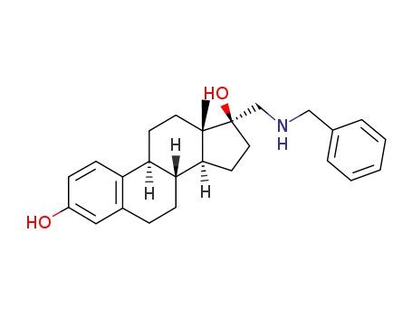 Molecular Structure of 16669-05-9 ((17beta)-17-[(benzylamino)methyl]estra-1,3,5(10)-triene-3,17-diol)