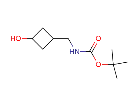 Molecular Structure of 167081-41-6 (Carbamic acid, [(3-hydroxycyclobutyl)methyl]-, 1,1-dimethylethyl ester (9CI))
