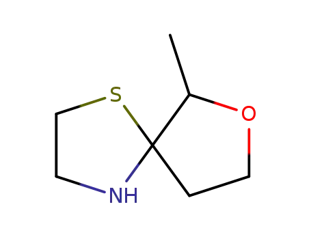 Molecular Structure of 165261-13-2 (7-Oxa-1-thia-4-azaspiro[4.4]nonane, 6-Methyl-)