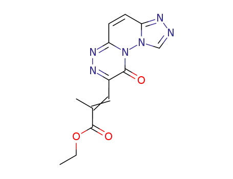 ethyl-<3-(6H-6-oxo-1,2,4-triazino<4,3-b>1,2,4-triazolo<3,4-f>pyridazinyl-7)-2-methylacrylate>