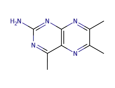 Molecular Structure of 19153-01-6 (Pteridine, 2-amino-4,6,7-trimethyl- (7CI,8CI))