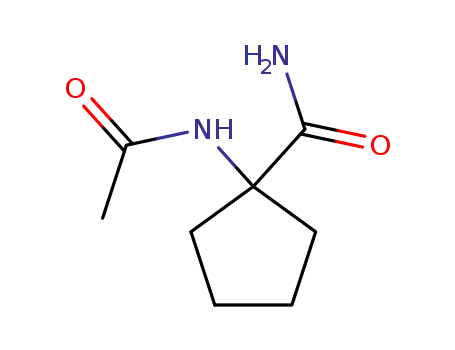 Molecular Structure of 4854-56-2 (Cyclopentanecarboxamide, 1-acetamido- (7CI,8CI))