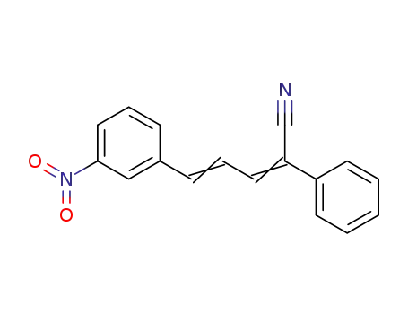 Molecular Structure of 1230-55-3 (5-(3-nitrophenyl)-2-phenylpenta-2,4-dienenitrile)