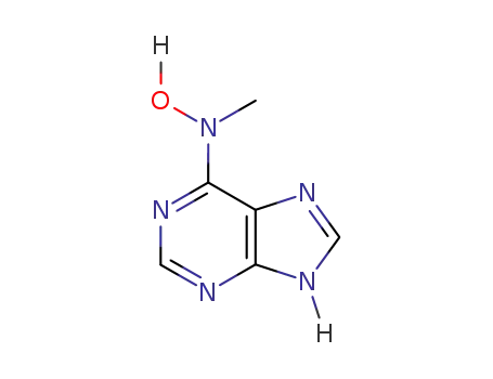Molecular Structure of 19152-70-6 (N-methyl-N-(7H-purin-6-yl)hydroxylamine)