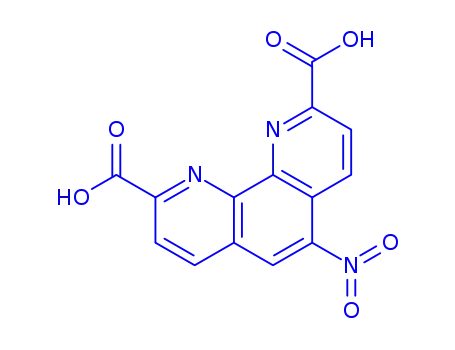Molecular Structure of 164394-23-4 (5-NITRO-1,10-PHENANTHROLINE-2,9-DICARBOXYLIC ACID)