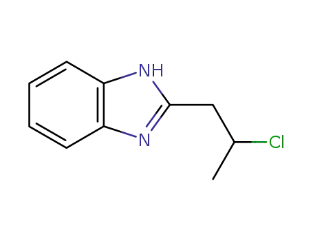 Molecular Structure of 19401-81-1 (Benzimidazole, 2-(2-chloropropyl)- (8CI))