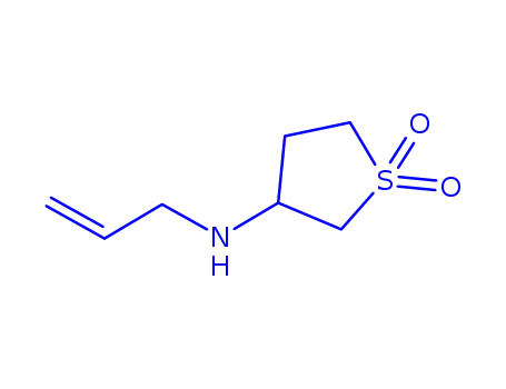 Molecular Structure of 194788-58-4 (3-Thiophenamine,tetrahydro-N-2-propenyl-,1,1-dioxide(9CI))