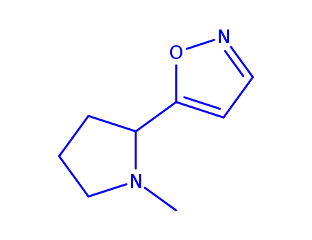 Molecular Structure of 164351-65-9 (Isoxazole, 5-(1-methyl-2-pyrrolidinyl)- (9CI))