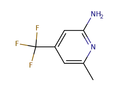 Molecular Structure of 165385-89-7 (6-methyl-4-(trifluoromethyl)pyridin-2-amine)