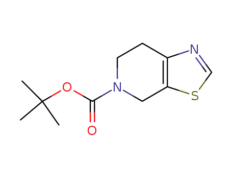 Molecular Structure of 165948-24-3 (TERT-BUTYL 6,7-DIHYDROTHIAZOLO[5,4-C]PYRIDINE-5(4H)-CARBOXYLATE)