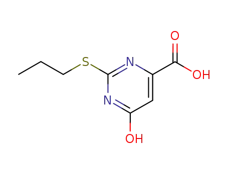 Molecular Structure of 16490-25-8 (6-oxo-2-(propylsulfanyl)-3,6-dihydropyrimidine-4-carboxylic acid)